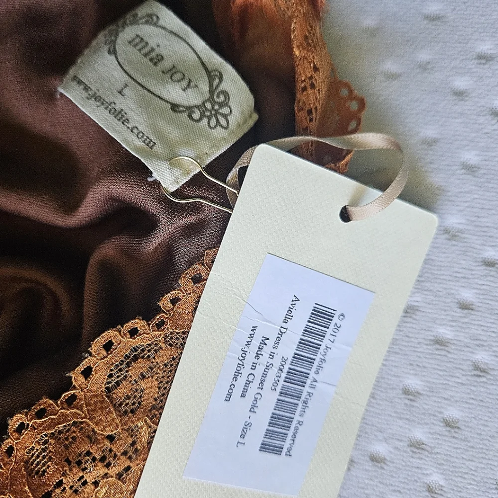 NWT Aviella Dress in Marigold from Mia Joy by Joyfolie size L - Picture 7 of 8